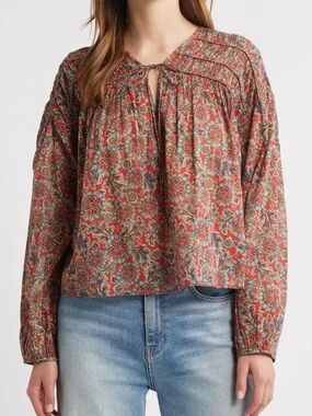 Dôen Renelle Top in L’Orange Soleil Fleur